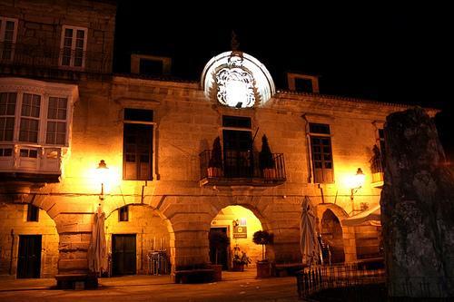 Hotel Pazo de Mendoza Baiona Exterior foto